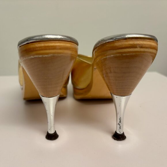 Patricia Field tricolor metallic platform heel womens 7 - Picture 5 of 7